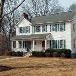 Two-story Virginia colonial home with stairs highlighting accessibility challenges for homeowners facing medical emergencies