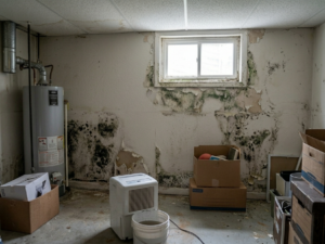 virginia home with mold issues in basement